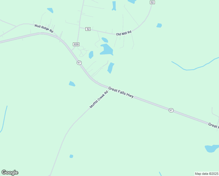 map of restaurants, bars, coffee shops, grocery stores, and more near 3527 Great Falls Highway in Richburg