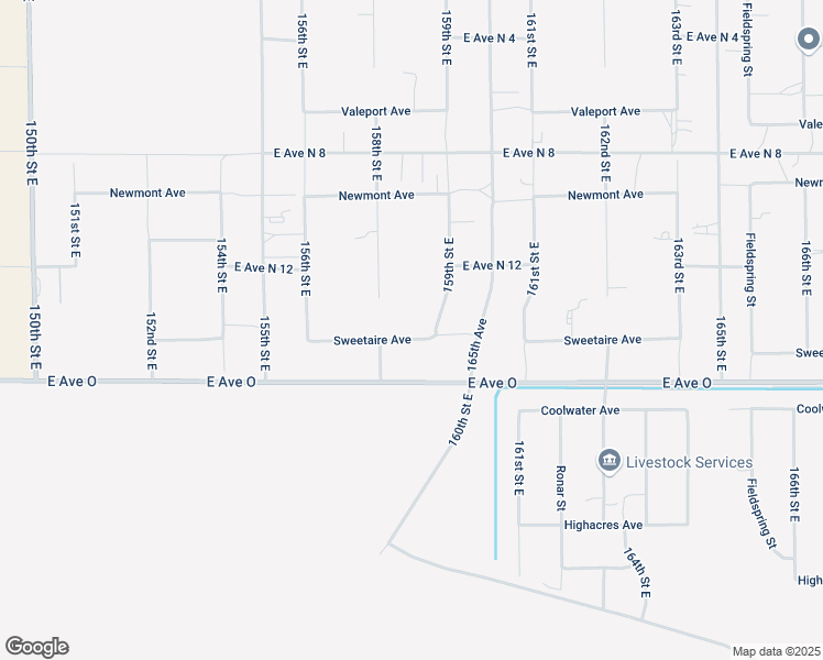 map of restaurants, bars, coffee shops, grocery stores, and more near 15837 Sweetaire Avenue in Lake Los Angeles