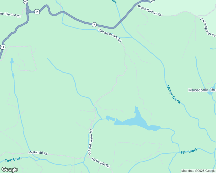 map of restaurants, bars, coffee shops, grocery stores, and more near 705 Colonel Farrow Road in Dahlonega