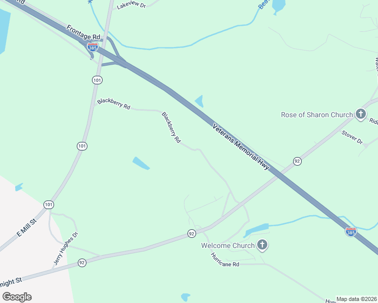 map of restaurants, bars, coffee shops, grocery stores, and more near 473 Blackberry Road in Gray Court