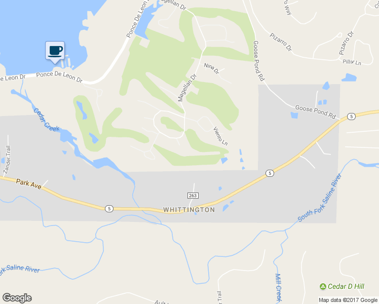 map of restaurants, bars, coffee shops, grocery stores, and more near 7 Aventura Trce in Hot Springs