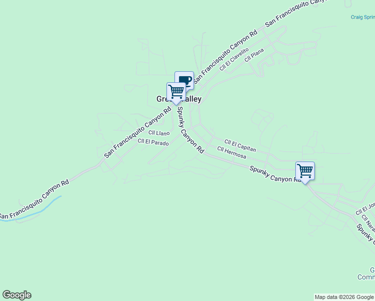 map of restaurants, bars, coffee shops, grocery stores, and more near 39608 Calle Cascada in Green Valley