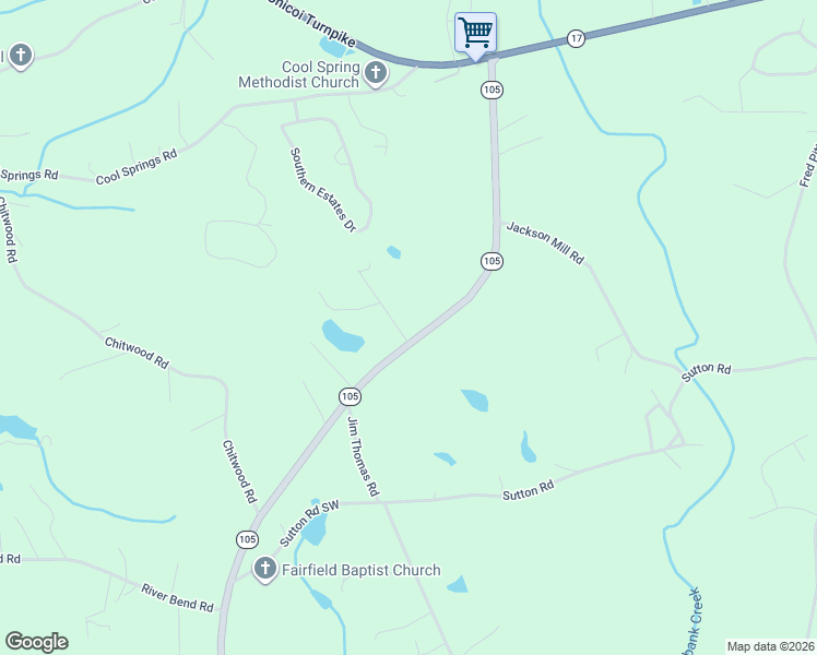 map of restaurants, bars, coffee shops, grocery stores, and more near 110 Corbett York Road in Demorest