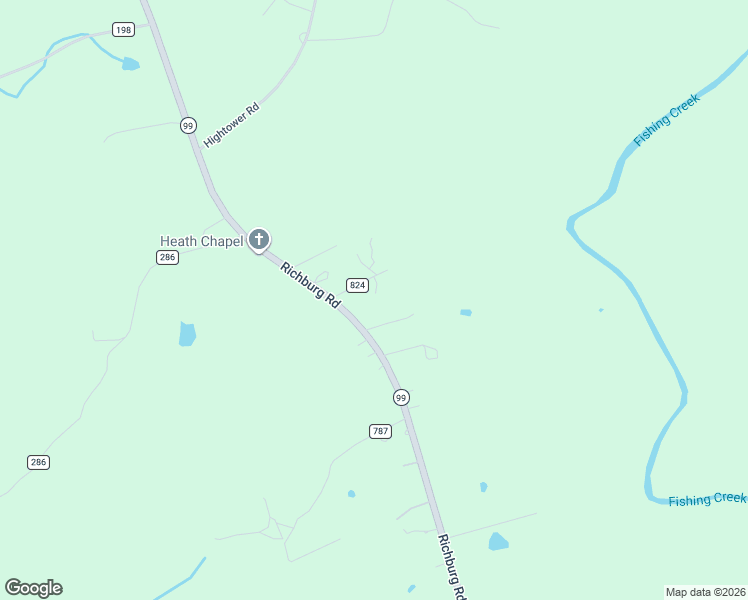 map of restaurants, bars, coffee shops, grocery stores, and more near 2030 Looper Road in Fort Lawn