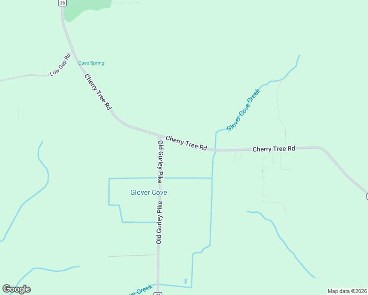 map of restaurants, bars, coffee shops, grocery stores, and more near 1828 Cherry Tree Road in Gurley