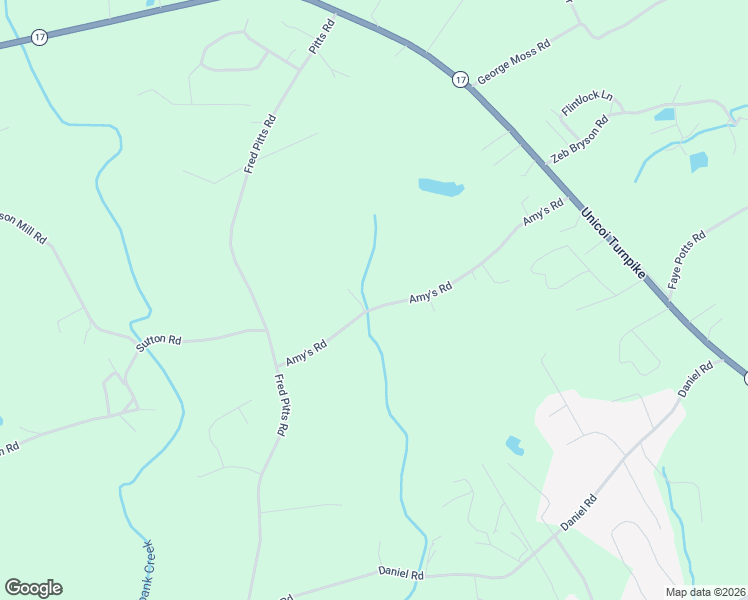 map of restaurants, bars, coffee shops, grocery stores, and more near 505 Amy's Road in Clarkesville