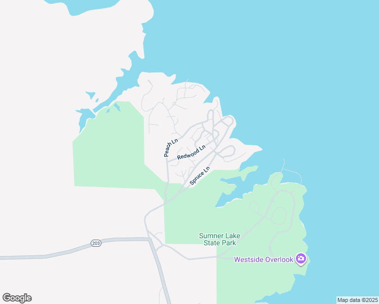 map of restaurants, bars, coffee shops, grocery stores, and more near Redwood Lane in Lake Sumner