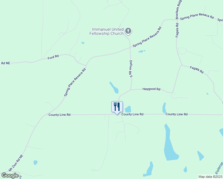 map of restaurants, bars, coffee shops, grocery stores, and more near 603-811 Haygood Rd in Resaca