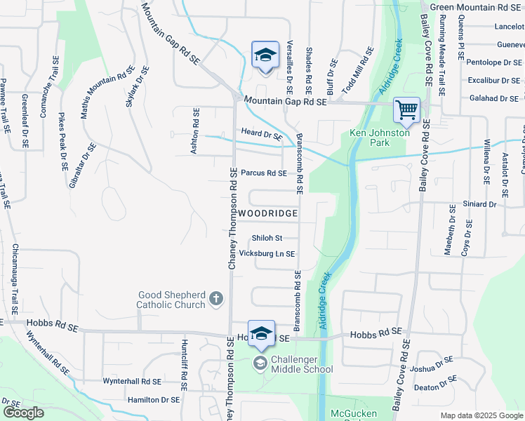 map of restaurants, bars, coffee shops, grocery stores, and more near in Huntsville