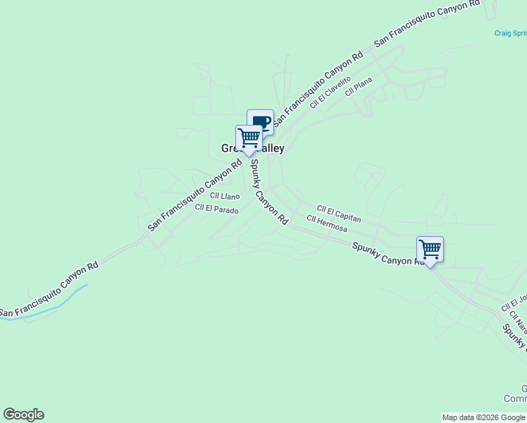 map of restaurants, bars, coffee shops, grocery stores, and more near 39608 Calle Cascada in Green Valley