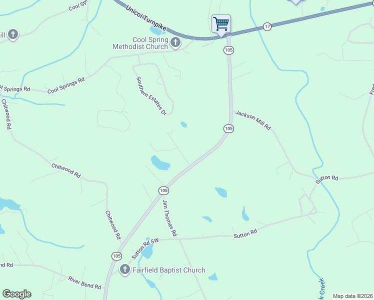 map of restaurants, bars, coffee shops, grocery stores, and more near 110 Corbett York Road in Demorest
