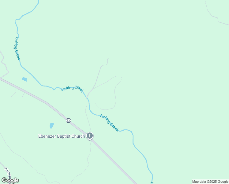 map of restaurants, bars, coffee shops, grocery stores, and more near Licklog Trail in Ellijay