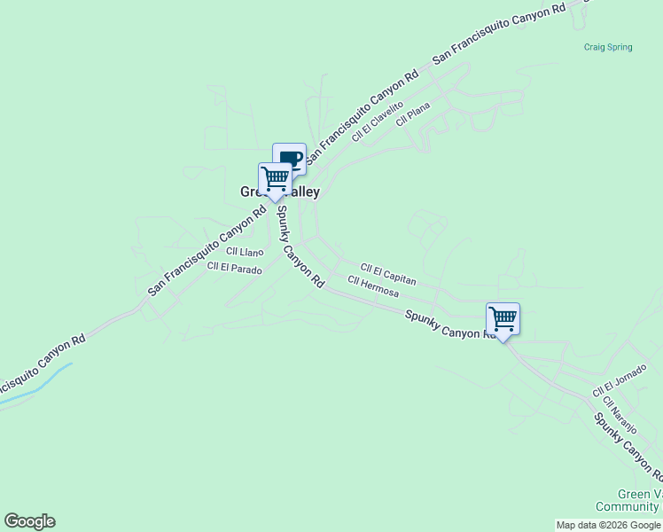 map of restaurants, bars, coffee shops, grocery stores, and more near 16013 Calle Hermosa in Santa Clarita