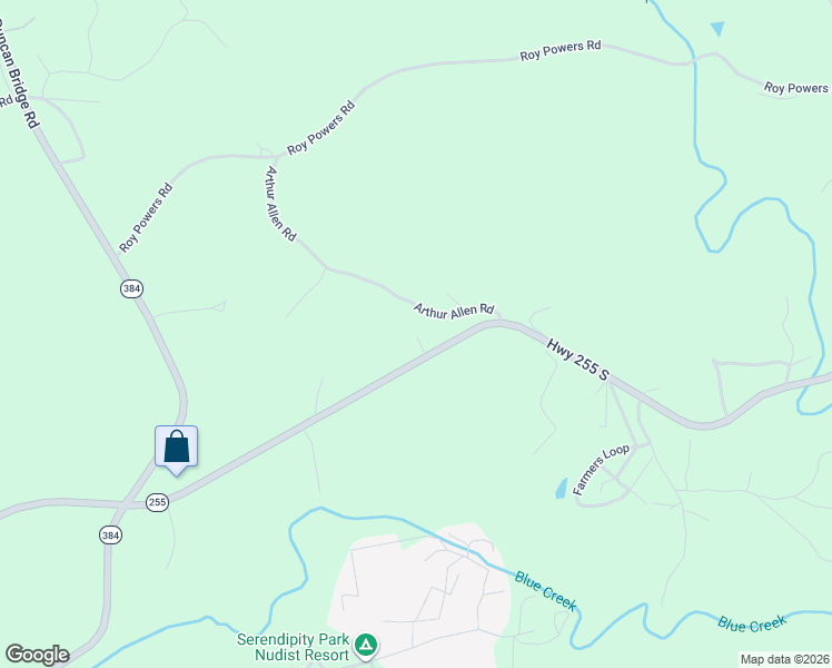 map of restaurants, bars, coffee shops, grocery stores, and more near 3467 Georgia 255 in Cleveland