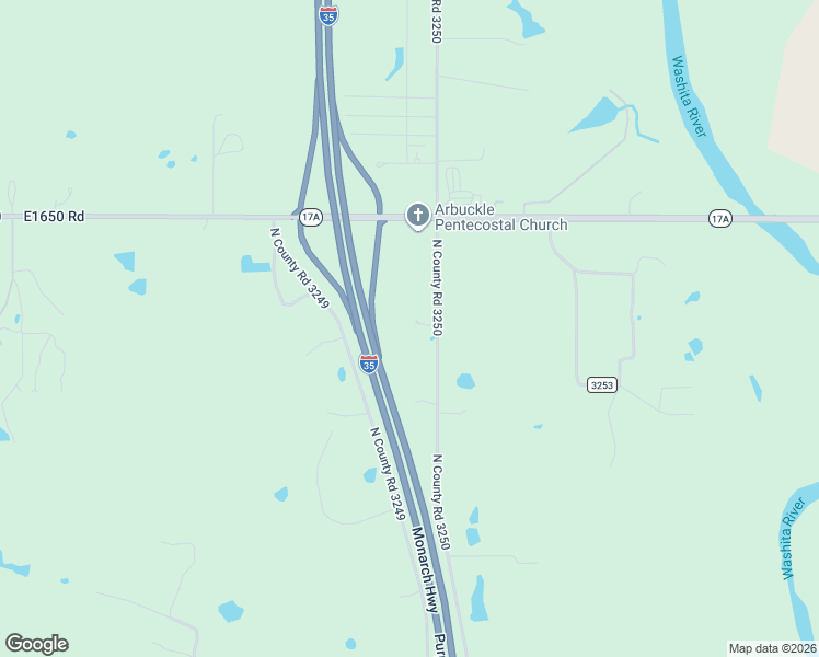 map of restaurants, bars, coffee shops, grocery stores, and more near 26186 North County Road 3250 in Wynnewood