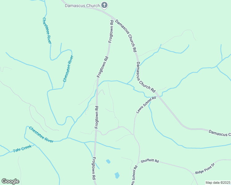 map of restaurants, bars, coffee shops, grocery stores, and more near 412 Fireside Ridge Drive in Dahlonega
