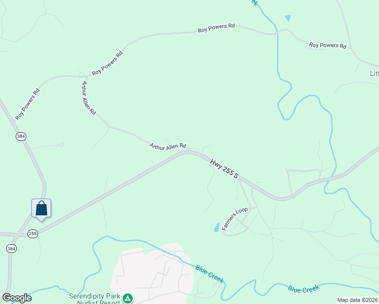 map of restaurants, bars, coffee shops, grocery stores, and more near 429 Arthur Allen Road in Cleveland