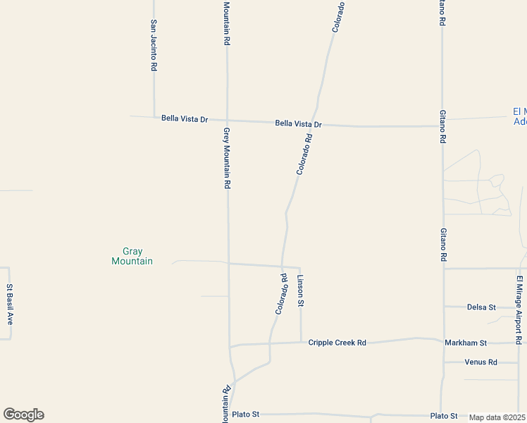 map of restaurants, bars, coffee shops, grocery stores, and more near 20273 Grey Mountain Road in El Mirage