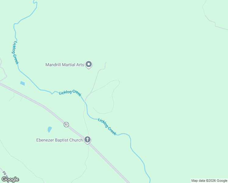 map of restaurants, bars, coffee shops, grocery stores, and more near 276 Licklog Trail in Ellijay