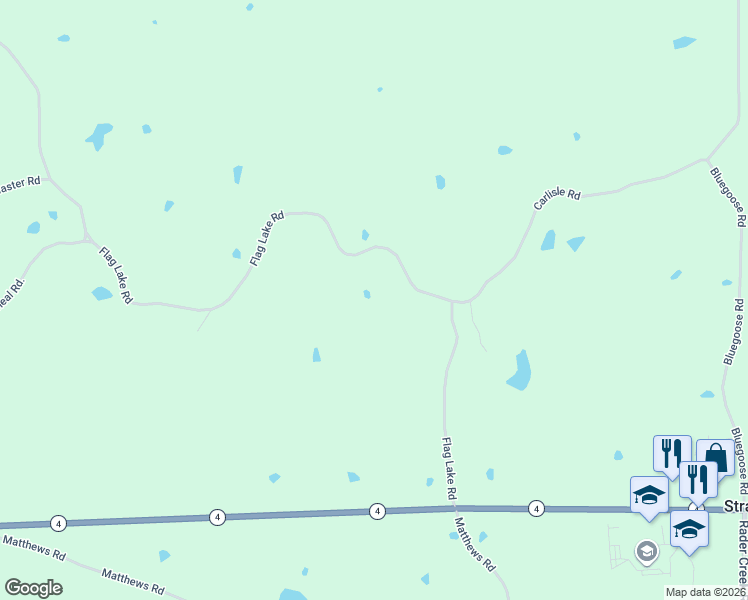 map of restaurants, bars, coffee shops, grocery stores, and more near 777 Flag Lake Road in Sarah