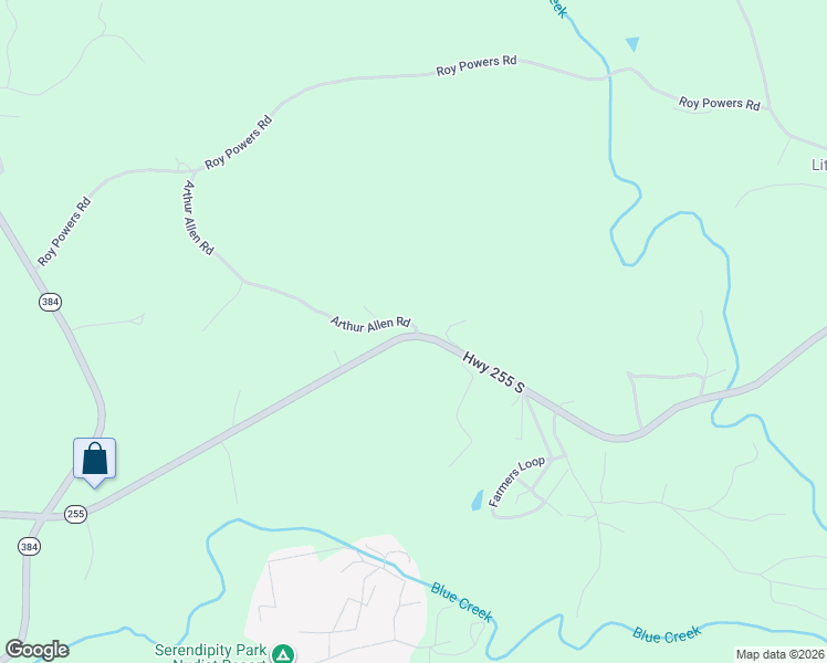 map of restaurants, bars, coffee shops, grocery stores, and more near 429 Arthur Allen Road in Cleveland