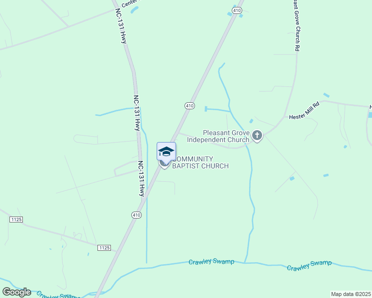 map of restaurants, bars, coffee shops, grocery stores, and more near Pleasant Grove Church Road in Bladen County