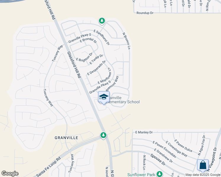 map of restaurants, bars, coffee shops, grocery stores, and more near 5361 North Bremont Way in Prescott Valley