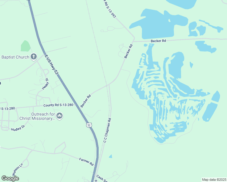 map of restaurants, bars, coffee shops, grocery stores, and more near 53 C C Chapman Road in Cheraw