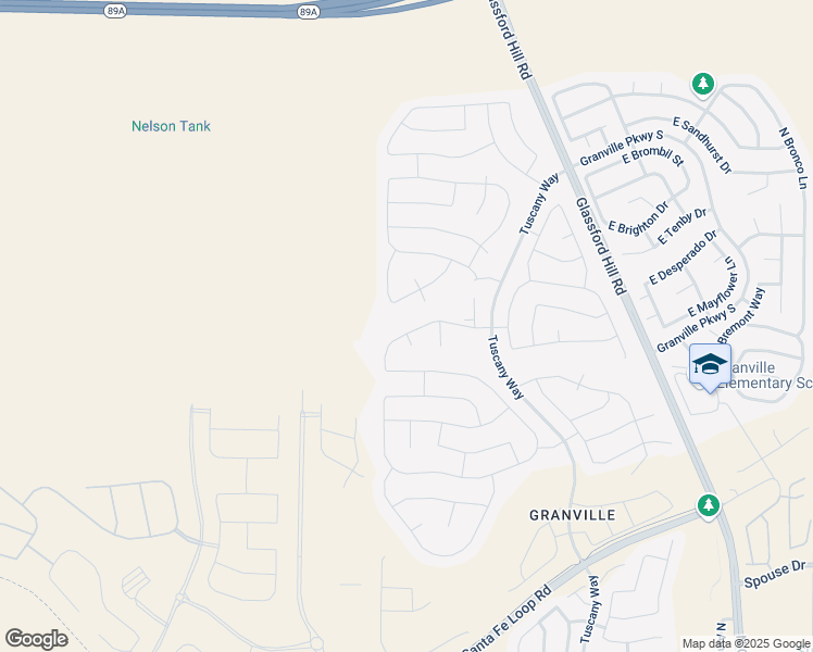 map of restaurants, bars, coffee shops, grocery stores, and more near Glassford Hill Road in Prescott Valley