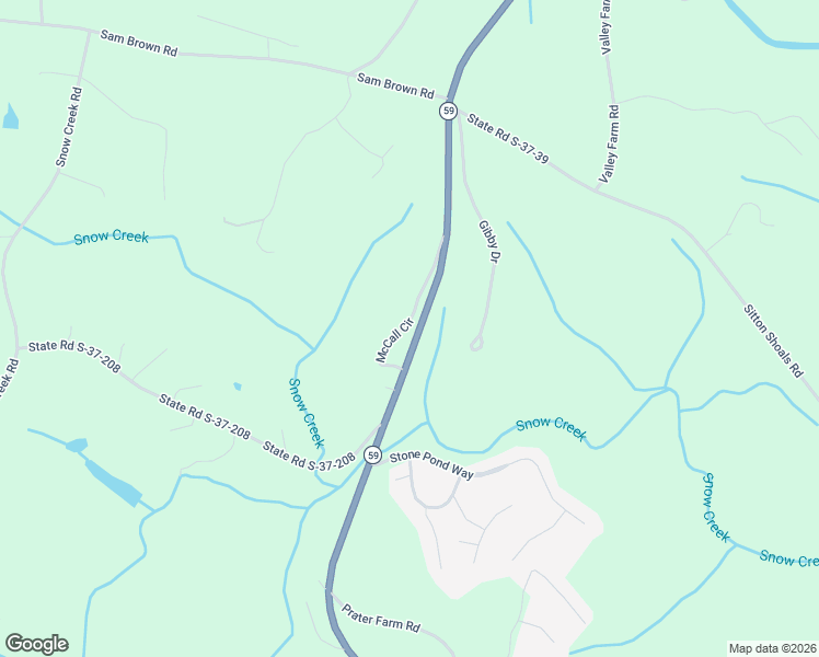 map of restaurants, bars, coffee shops, grocery stores, and more near 133 McCall Circle in Seneca