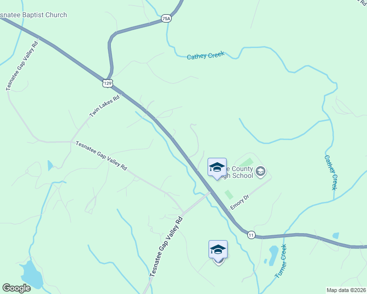 map of restaurants, bars, coffee shops, grocery stores, and more near 3167-3175 State Highway 11 in Cleveland