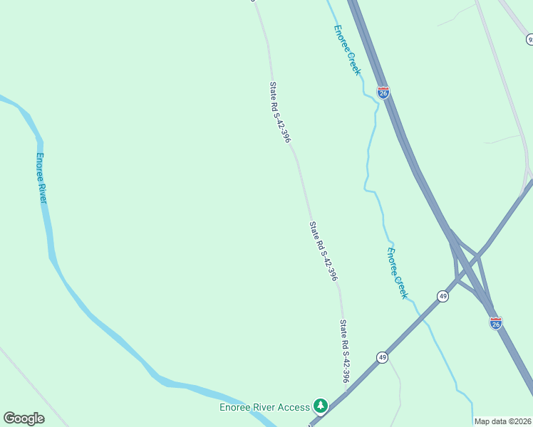 map of restaurants, bars, coffee shops, grocery stores, and more near 1950 State Road S-42-396 in Enoree