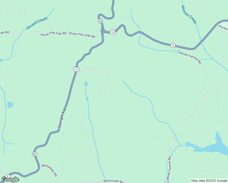 map of restaurants, bars, coffee shops, grocery stores, and more near 561 Ranch Mountain Drive in Dahlonega