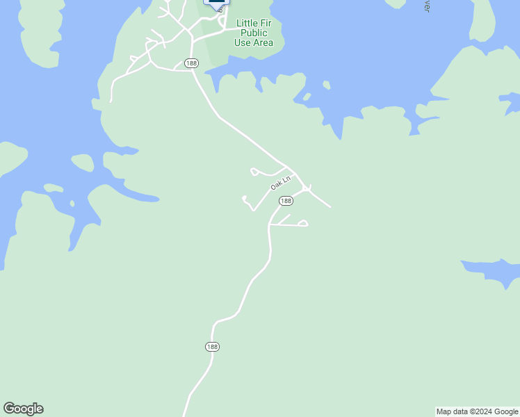 map of restaurants, bars, coffee shops, grocery stores, and more near 73 Oak Lane in Mount Ida