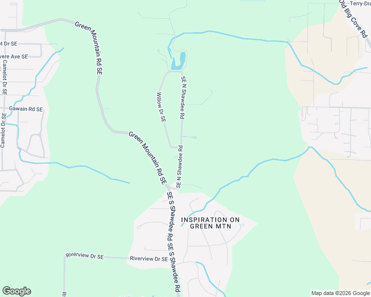 map of restaurants, bars, coffee shops, grocery stores, and more near 12425 Southeast North Shawdee Road in Huntsville