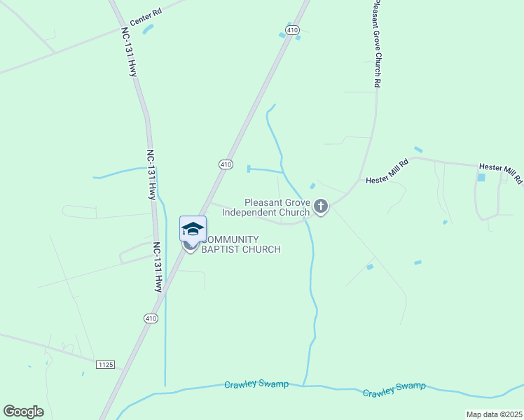 map of restaurants, bars, coffee shops, grocery stores, and more near 2250 Pleasant Grove Church Road in Bladenboro