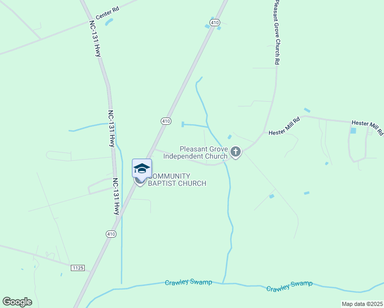 map of restaurants, bars, coffee shops, grocery stores, and more near 2250 Pleasant Grove Church Road in Bladenboro
