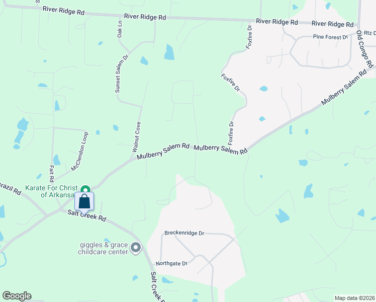 map of restaurants, bars, coffee shops, grocery stores, and more near 1519 Mulberry Salem Road in Benton
