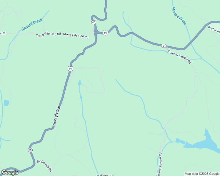 map of restaurants, bars, coffee shops, grocery stores, and more near 561 Ranch Mountain Drive in Dahlonega