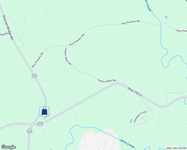 map of restaurants, bars, coffee shops, grocery stores, and more near 3467 Georgia 255 in Cleveland