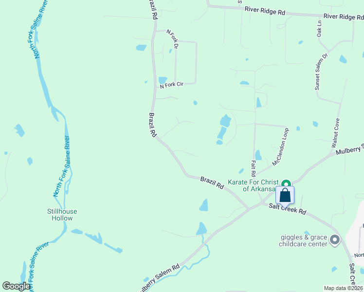 map of restaurants, bars, coffee shops, grocery stores, and more near 2451 Holly Ridge Cove in Benton