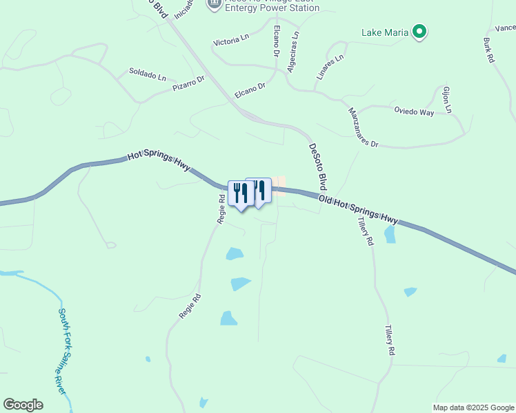 map of restaurants, bars, coffee shops, grocery stores, and more near 24656 Old Hot Springs Highway in Hot Springs Village