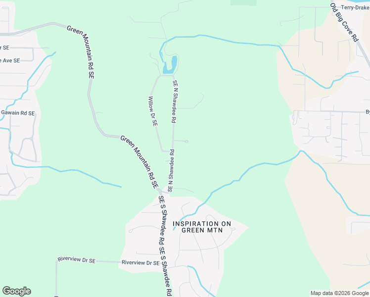 map of restaurants, bars, coffee shops, grocery stores, and more near 12303 South Shawdee Road Southeast in Huntsville