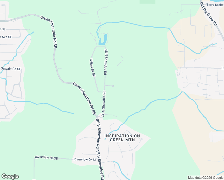 map of restaurants, bars, coffee shops, grocery stores, and more near 12303 South Shawdee Road Southeast in Huntsville