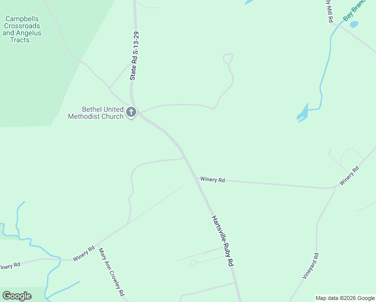 map of restaurants, bars, coffee shops, grocery stores, and more near 8353 Hartsville-Ruby Road in Patrick