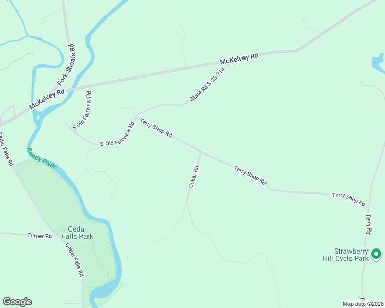 map of restaurants, bars, coffee shops, grocery stores, and more near 130 Terry Shop Road in Fountain Inn