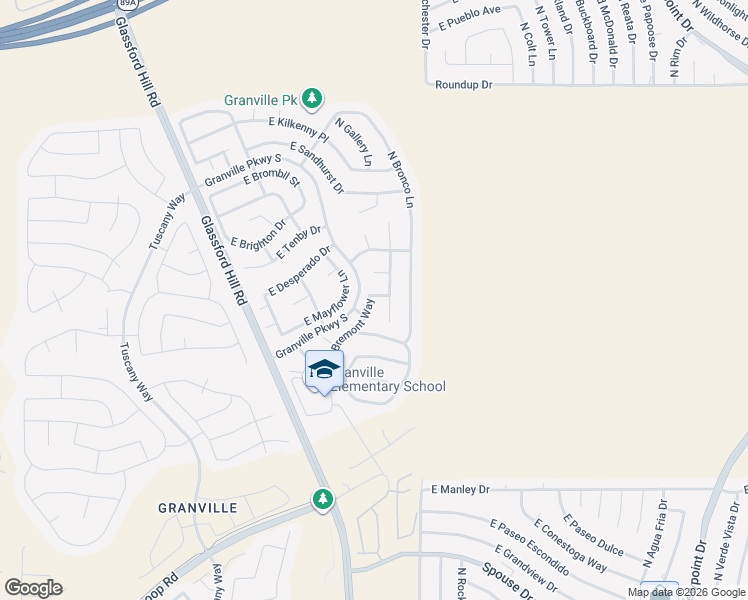 map of restaurants, bars, coffee shops, grocery stores, and more near 5473 North Bremont Way in Prescott Valley