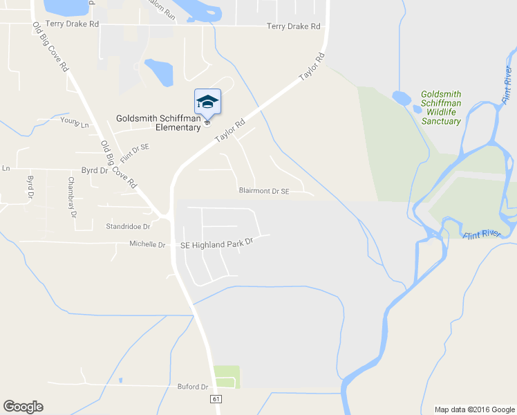 map of restaurants, bars, coffee shops, grocery stores, and more near 7581 Crestridge Drive Southeast in Owens Cross Roads