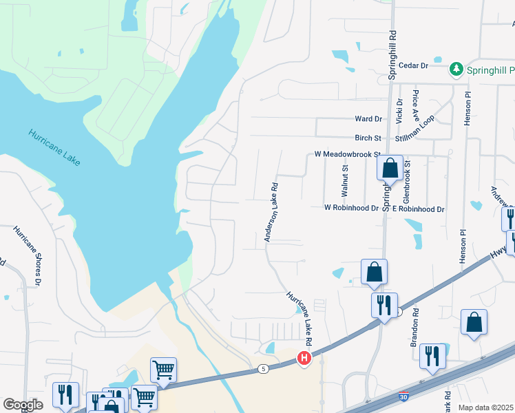 map of restaurants, bars, coffee shops, grocery stores, and more near 3137 Lori Lake Road in Bryant