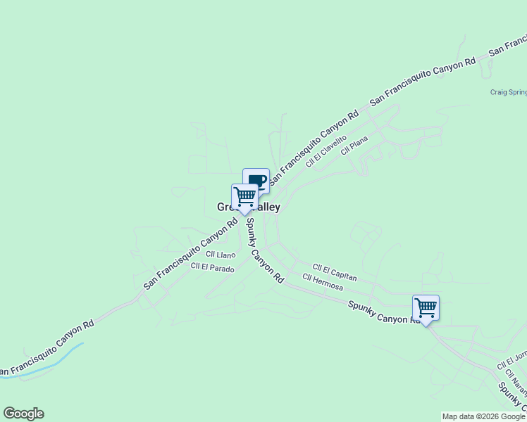 map of restaurants, bars, coffee shops, grocery stores, and more near Calle El Monte in Green Valley